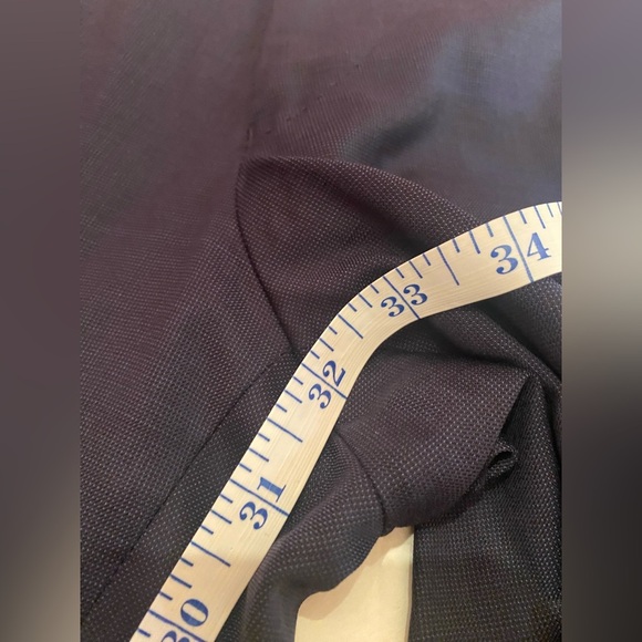 Massimo Dutti Dress Blue Pants Men's Super 130’s Wool Size 32/32 - Picture 9 of 9